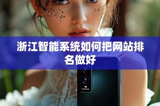 浙江智能系统如何把网站排名做好