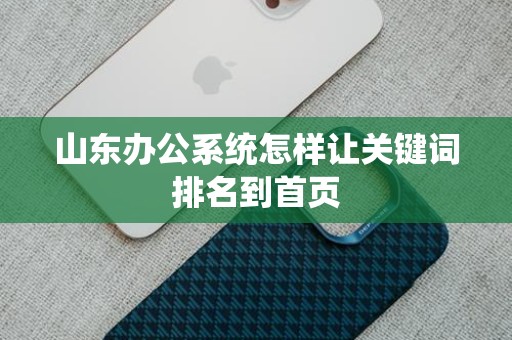 山东办公系统怎样让关键词排名到首页