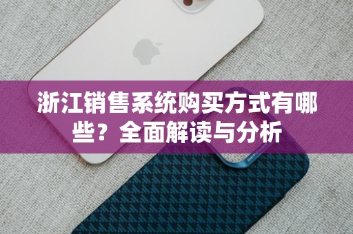浙江销售系统购买方式有哪些？全面解读与分析
