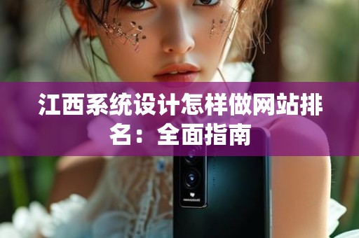 江西系统设计怎样做网站排名：全面指南
