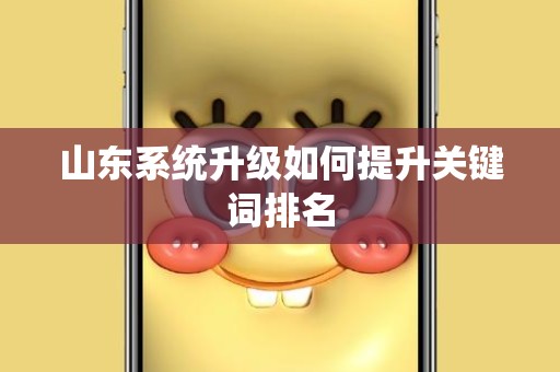 山东系统升级如何提升关键词排名