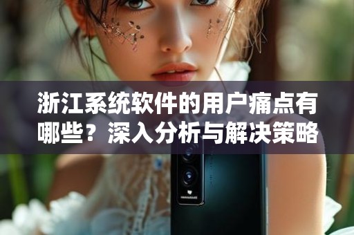 浙江系统软件的用户痛点有哪些？深入分析与解决策略