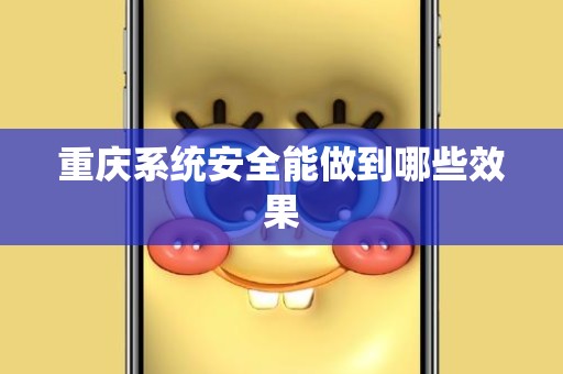 重庆系统安全能做到哪些效果