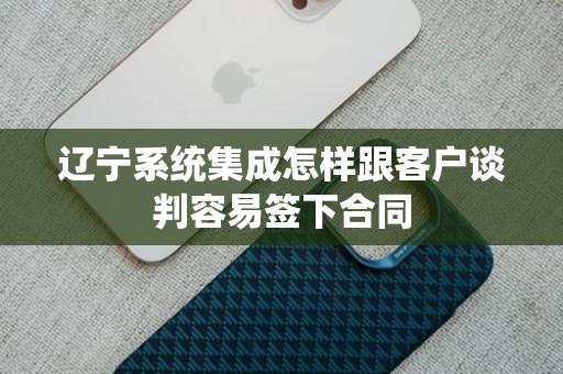 辽宁系统集成怎样跟客户谈判容易签下合同