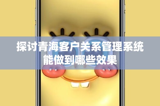 探讨青海客户关系管理系统能做到哪些效果