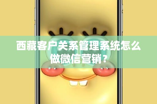 西藏客户关系管理系统怎么做微信营销？