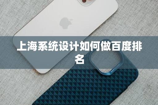 上海系统设计如何做百度排名