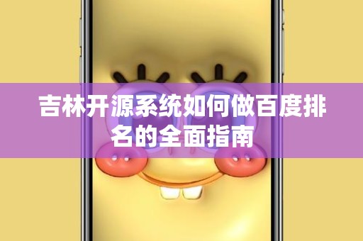 吉林开源系统如何做百度排名的全面指南