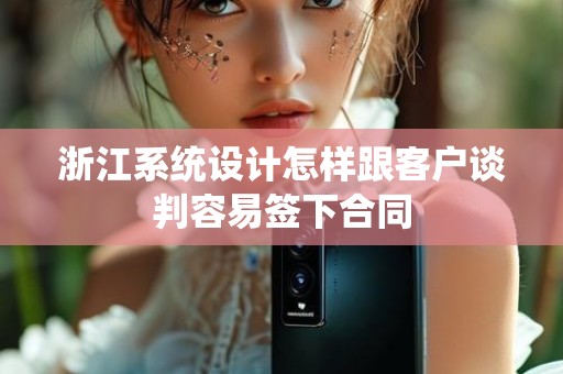 浙江系统设计怎样跟客户谈判容易签下合同
