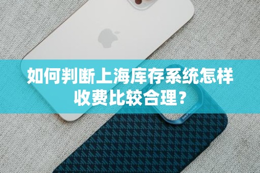 如何判断上海库存系统怎样收费比较合理？