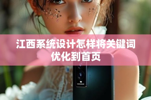 江西系统设计怎样将关键词优化到首页