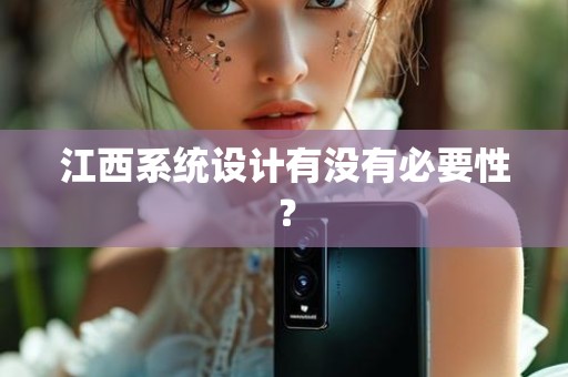 江西系统设计有没有必要性？