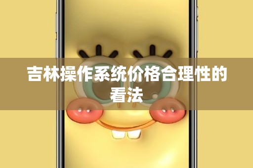 吉林操作系统价格合理性的看法