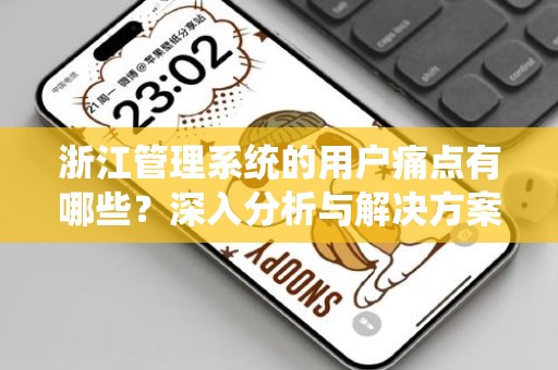 浙江管理系统的用户痛点有哪些？深入分析与解决方案