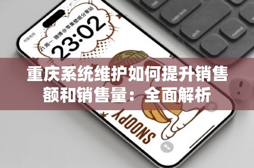 重庆系统维护如何提升销售额和销售量：全面解析