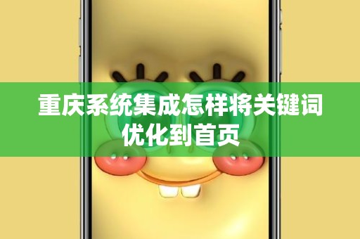 重庆系统集成怎样将关键词优化到首页