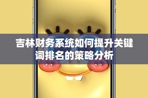 吉林财务系统如何提升关键词排名的策略分析