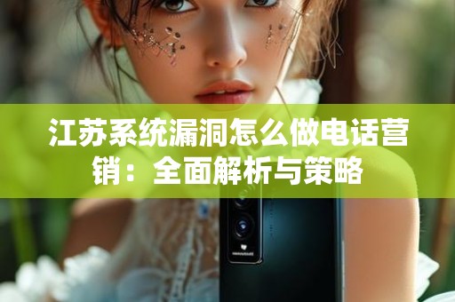 江苏系统漏洞怎么做电话营销：全面解析与策略