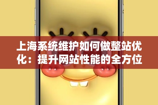 上海系统维护如何做整站优化：提升网站性能的全方位策略