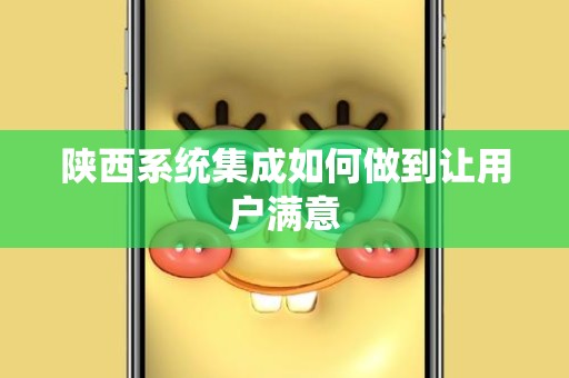 陕西系统集成如何做到让用户满意