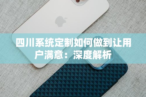 四川系统定制如何做到让用户满意：深度解析