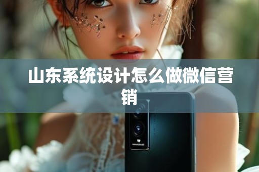 山东系统设计怎么做微信营销