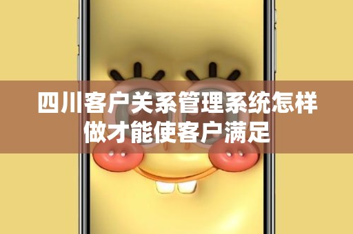 四川客户关系管理系统怎样做才能使客户满足