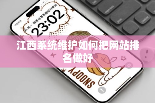 江西系统维护如何把网站排名做好