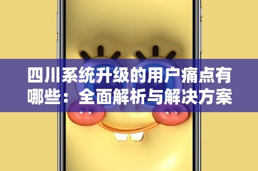 四川系统升级的用户痛点有哪些：全面解析与解决方案