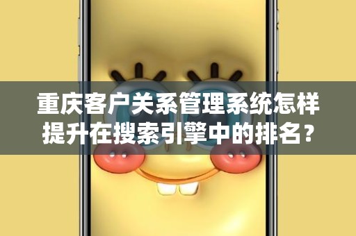 重庆客户关系管理系统怎样提升在搜索引擎中的排名？