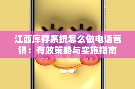 江西库存系统怎么做电话营销：有效策略与实施指南