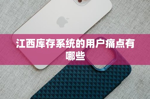 江西库存系统的用户痛点有哪些