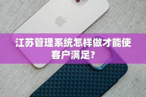 江苏管理系统怎样做才能使客户满足？