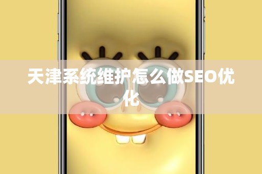 天津系统维护怎么做SEO优化