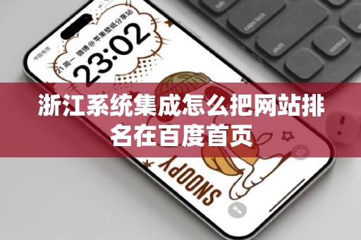 浙江系统集成怎么把网站排名在百度首页