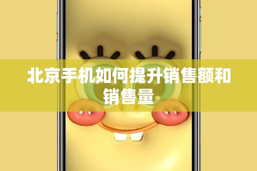 北京手机如何提升销售额和销售量