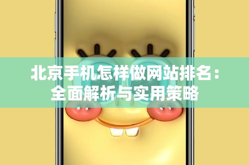 北京手机怎样做网站排名：全面解析与实用策略