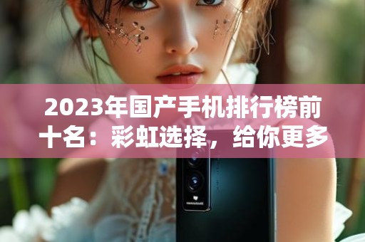2023年国产手机排行榜前十名：彩虹选择，给你更多选择的理由