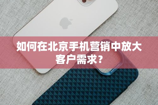 如何在北京手机营销中放大客户需求？