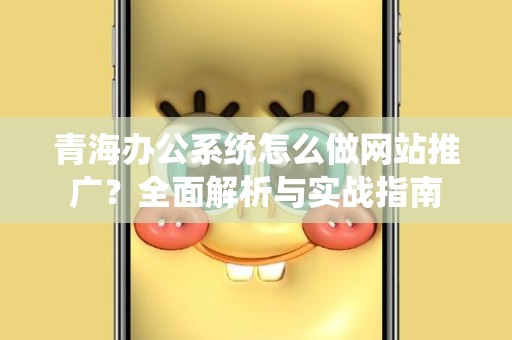 青海办公系统怎么做网站推广？全面解析与实战指南