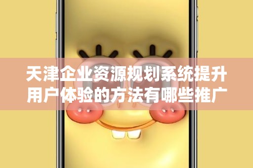 天津企业资源规划系统提升用户体验的方法有哪些推广方式有哪些