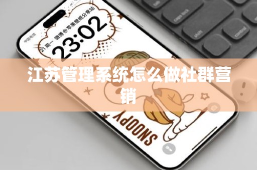 江苏管理系统怎么做社群营销