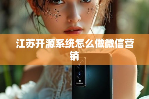 江苏开源系统怎么做微信营销