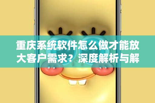 重庆系统软件怎么做才能放大客户需求？深度解析与解决方案
