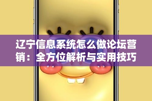 辽宁信息系统怎么做论坛营销：全方位解析与实用技巧