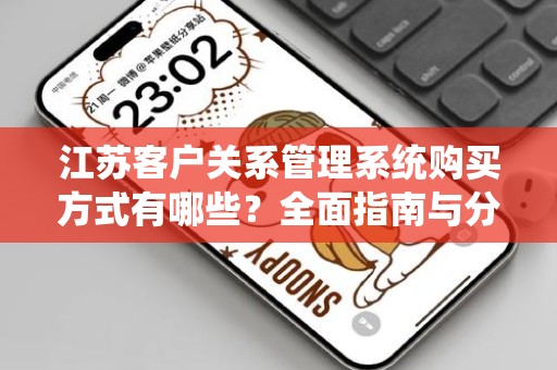 江苏客户关系管理系统购买方式有哪些？全面指南与分析