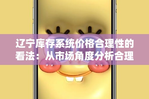 辽宁库存系统价格合理性的看法：从市场角度分析合理性