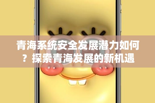 青海系统安全发展潜力如何？探索青海发展的新机遇