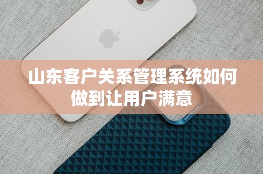 山东客户关系管理系统如何做到让用户满意