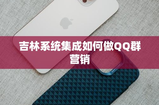 吉林系统集成如何做QQ群营销